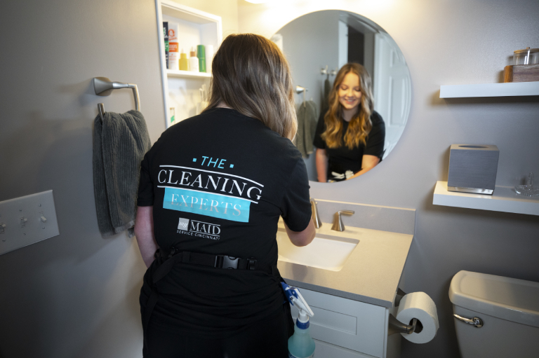 My Maid Service cleaner caring for a Cincinnati home